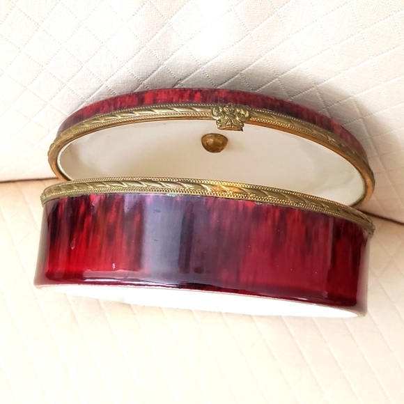 Antique PM Sevres Large Trinket Box  VINTAGE - Picture 6 of 14